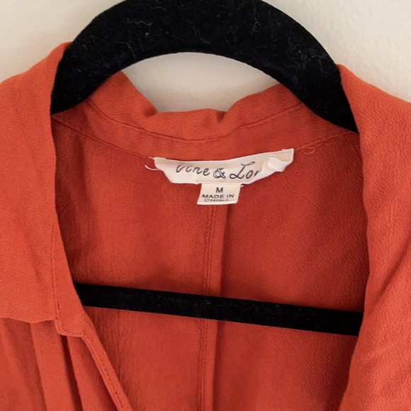 Beautiful Rust Orange Blouse! - Picture 3 of 9
